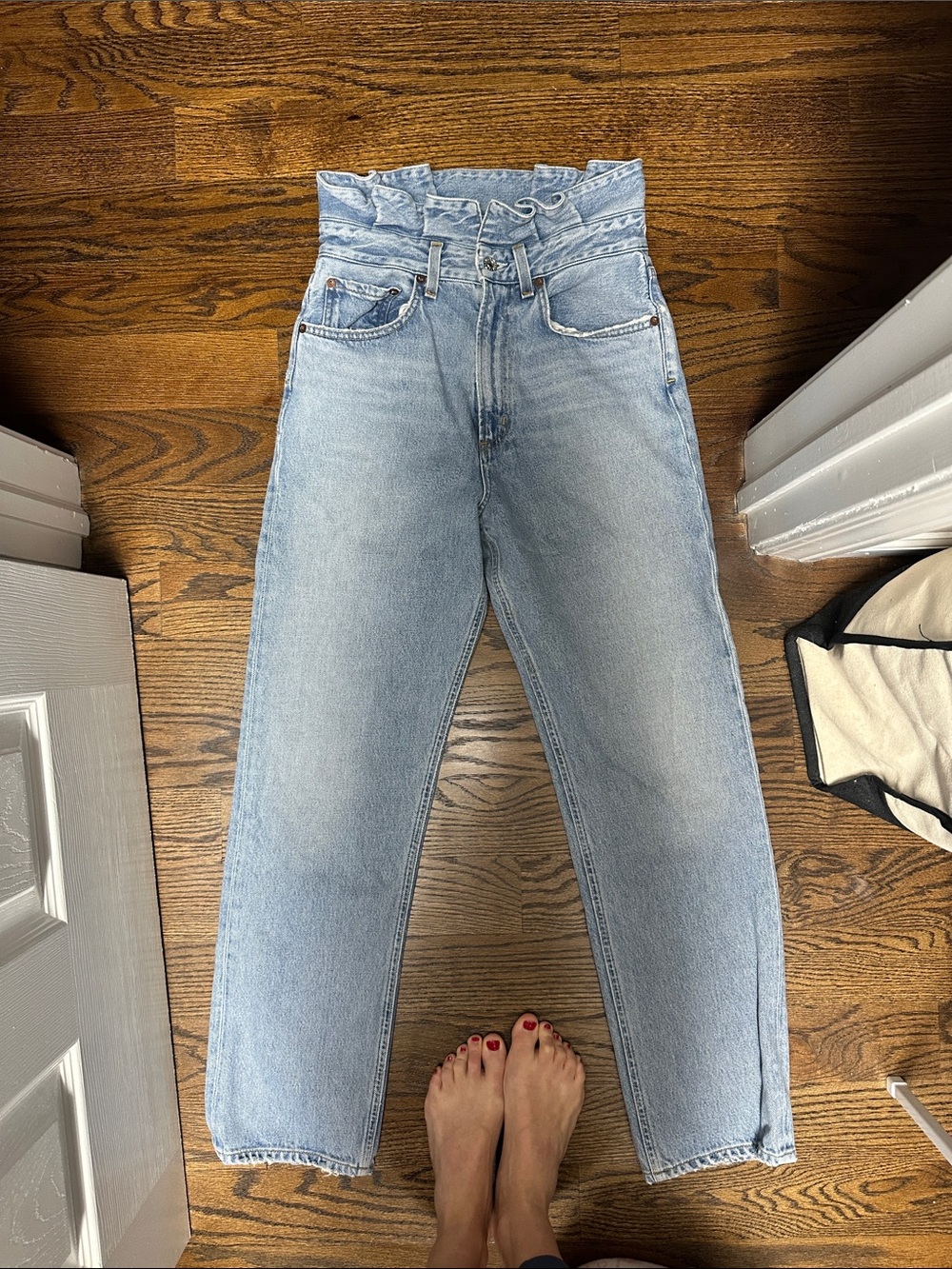 AGOLDE lettuce waist straight leg jeans size 25